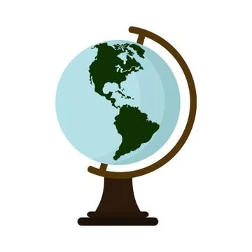 Globe Earth Map Illustration Stock Illustration