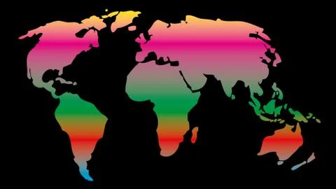 Globe earth map vector art Stock Illustration