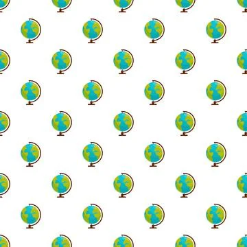 Globe earth pattern representing global education and travel 스톡 일러스트