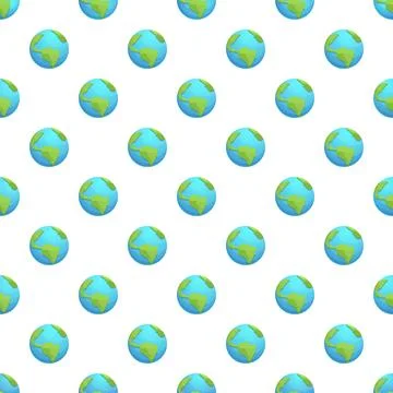 Globe earth planet seamless pattern background design Illustrazione stock