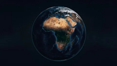 Globe Earth Rotating Stock Footage 100873188