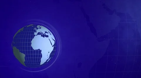 Globe earth rotation - purple and blue motion video background loop Stock Footage 66482769