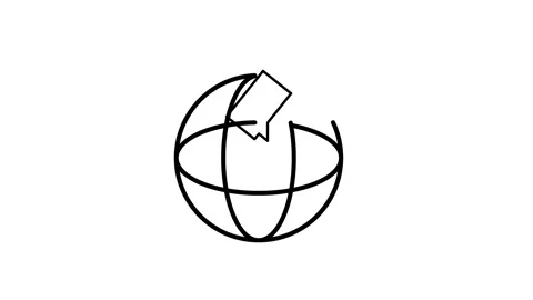 A globe featuring a speech bubble and a microphone icon, symbolizing global.. Stock Footage 332853510