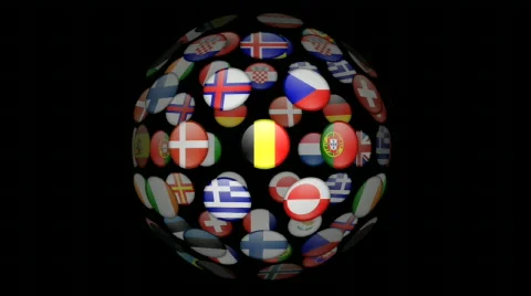 Globe of Flags Video stock 277496