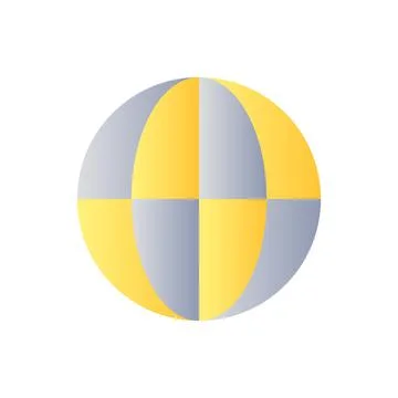 Globe flat gradient color ui icon Illustrazione stock