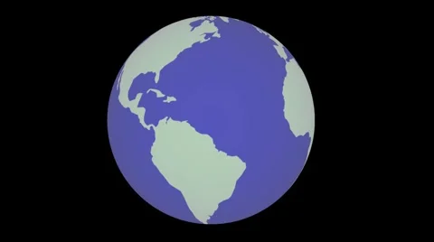 Globe in gray and white Stock Footage 2784196