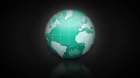 Globe "GreenGlass" Stock Footage 8906797