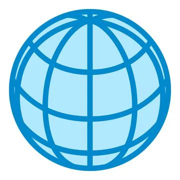Globe grid icon isometric vector. Earth globe world sphere Illustrazione stock