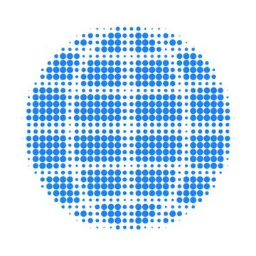 Globe Halftone Dotted Icon 스톡 일러스트