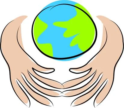 Globe Hands Stock-Illustration