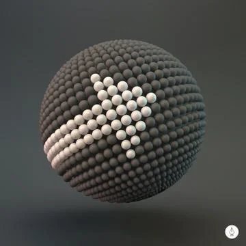 Globe icon with arrow. 3d vector illustration. Business concept Stock Illustration