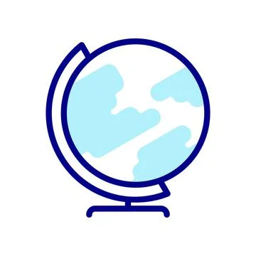 Globe icon. explore the globe, to plan great adventures. Stock Illustration