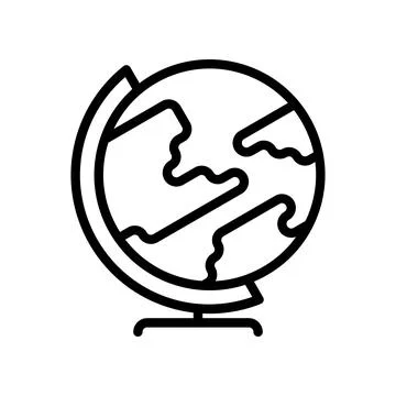 Globe icon. explore the globe, to plan great adventures. Stock Illustration