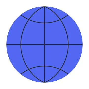 Globe icon. Globe symbol. Flat style. Vector Stock Illustration