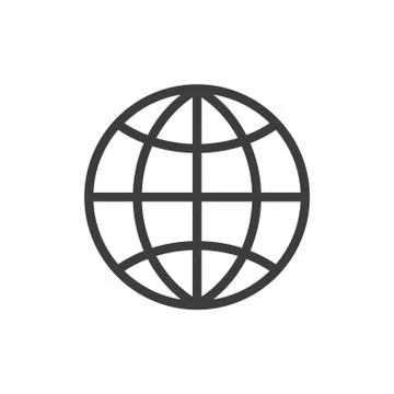 The globe icon. Globe symbol Stock-Illustration