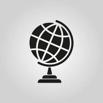 The globe icon. Globe symbol Stock Illustration