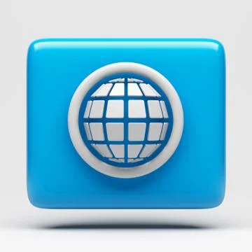 Globe icon. Illustrazione stock