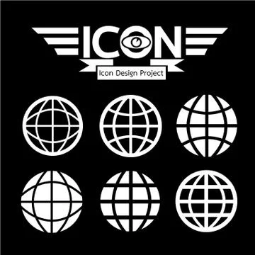 Globe icon Stock Illustration