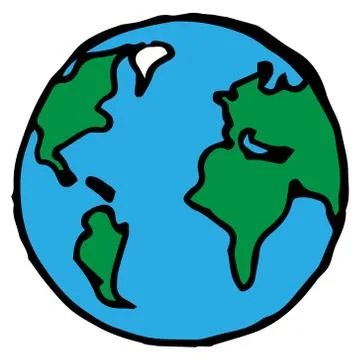 Globe icon. Illustrazione stock