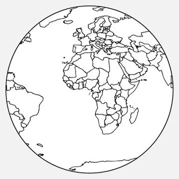 Globe icon. Stock Illustration