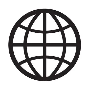Globe  icon Illustration design Stock Illustration
