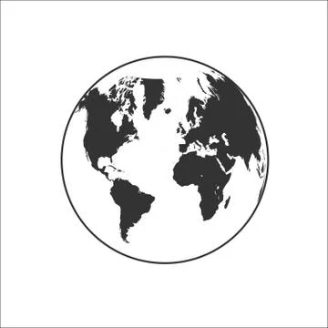 Globe Icon Illustration Stock Illustration