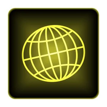 Globe icon. internet button on white background.. Stock-Illustration
