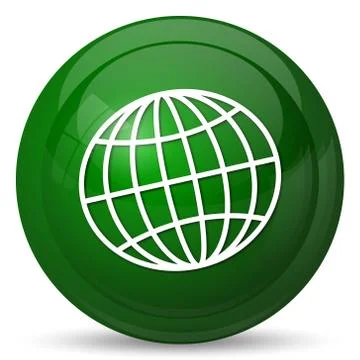 Globe icon. Internet button on white background.. イラスト素材