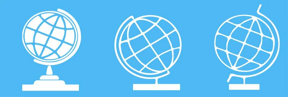 Globe icon isolated on background Stock Illustration