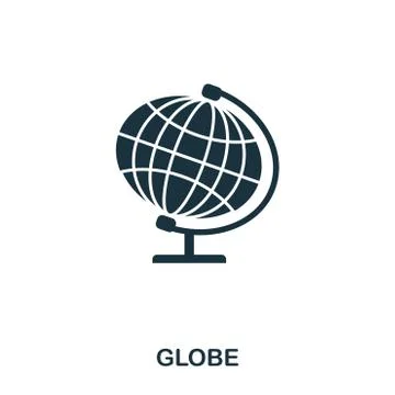 Globe icon. Line style icon design. UI. Illustration of globe icon. Pictogram 库存插图