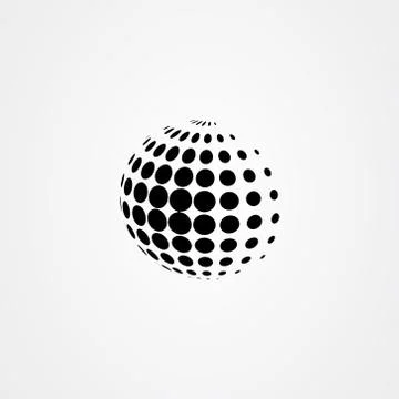 Globe icon logo vector design Illustrazione stock