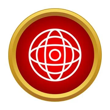 Globe icon representing global web internet communication network 스톡 일러스트