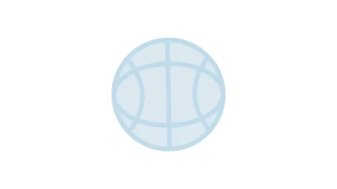 Globe icon set against a blue background, symbolizing global connectivity a.. Stock Footage 332905094