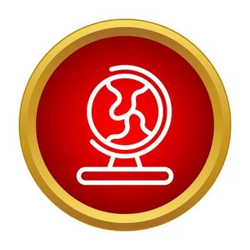 Globe icon symbolizing earth world geography education Stock Illustration