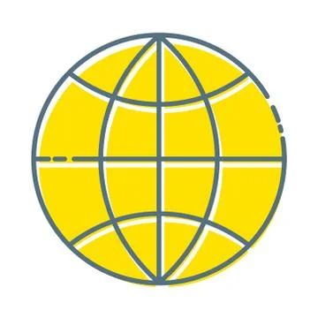 Globe Icon in trendy flat style isolated on white background. World globe symbol Stock Illustration