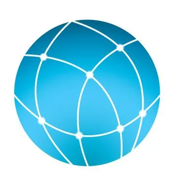 Globe icon - vector business logo Illustrazione stock