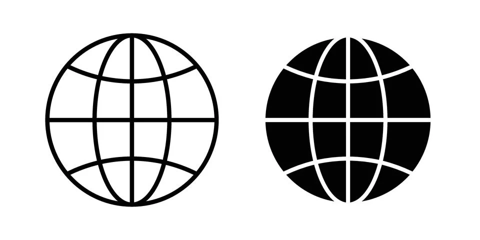 Globe icon vector design illustrations Stock-Illustration