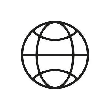 Globe icon vector design templates simple and modern Stock Illustration