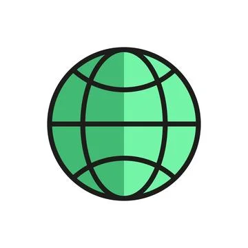 Globe icon vector design templates simple and modern Stock Illustration