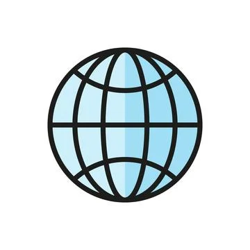 Globe icon vector design templates simple and modern Stock Illustration