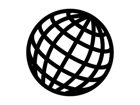 Globe Icon Vector Illustration Design Ilustración de archivo