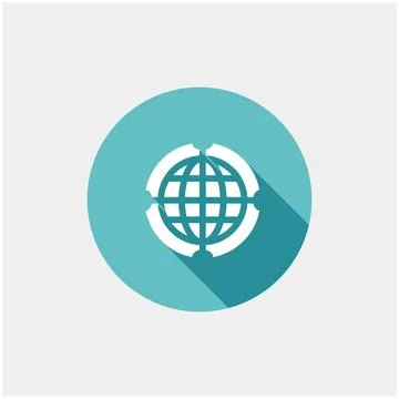 Globe Icon vector illustration. Flat design style Globe Icon vector illust... Stock Photos