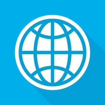 Globe icon. Vector illustration. Stock Illustration