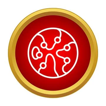 Globe icon visualizing network connection and communication Stock Illustration