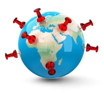 The globe Illustrazione stock