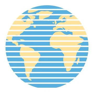 Globe, an illustration of the globe. Planet Earth 스톡 일러스트