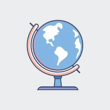 A Globe Illustration Stock-Illustration