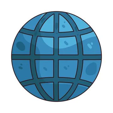 Globe illustration Stock Illustration