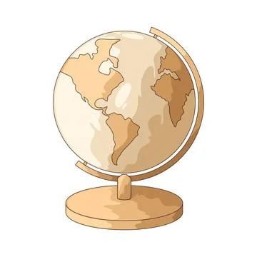 Globe illustration Stock Illustration