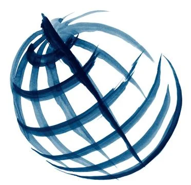 Globe illustration sketch Stock Illustration